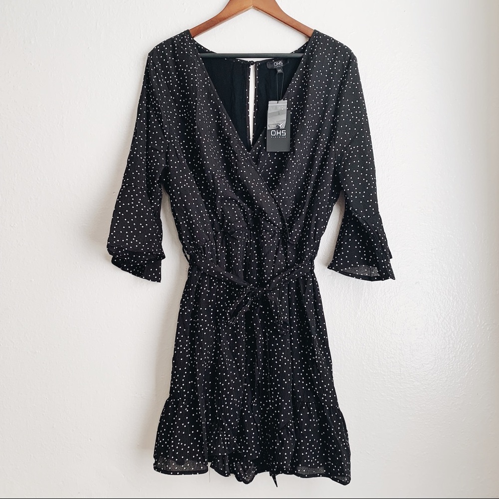 OHS Clothing Polka Dot Ruffle Romper